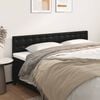 vidaXL Headboards Black 200x5x78/88 cm Faux Leather