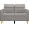 vidaXL 2-Seater Sofa Light Grey 120 cm Fabric