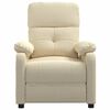 vidaXL Massage Chair Cream Fabric