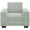 vidaXL Sofa Chair Light Grey 60 cm Velvet