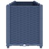 vidaXL Garden Planter Blue Grey 160x40x53 cm PP