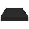 vidaXL Floating Wall Shelves 2 pcs Black 60x23.5x3.8 cm MDF