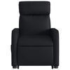 vidaXL Stand up Massage Recliner Chair Black Faux Leather