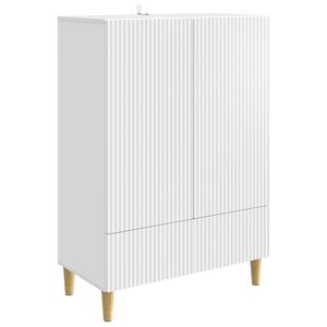 vidaXL Sideboard with Drawer White 66 x 34.5 x 95 cm Engineered Wood