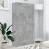 vidaXL Book Cabinet Concrete Grey 82,5x30,5x150 cm Engineered Wood