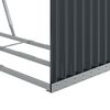 vidaXL Log Holder Anthracite 120x45x100 cm Galvanised Steel