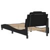vidaXL Bed Frame "Viana" with LED without Mattress Black 90x190 cm