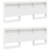 vidaXL Bookcase Bed with Headboard White 180 x 200 cm Engineered wood
