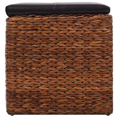 vidaXL Bench with 3 Baskets Seagrass 105x40x42 cm Brown