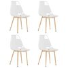 vidaXL Dining Chairs 4 pcs Transparent PET