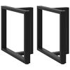 vidaXL Dining Table Legs T-Shaped&nbsp;2 pcs Black 80x35x(72-73) cm Steel