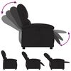 vidaXL Recliner Chair Black Fabric
