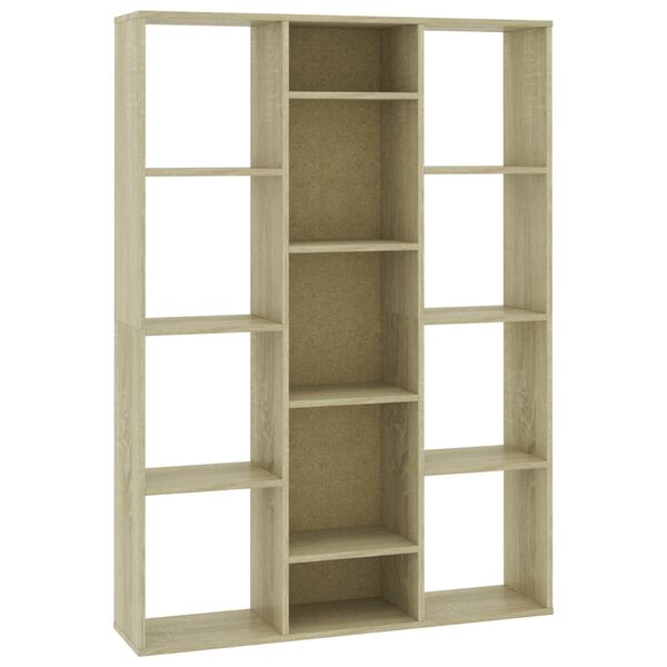 vidaXL Room Divider/Book Cabinet Sonoma Oak 100x24x140 cm Engineered Wood