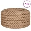 vidaXL Jute Rope 1 mm Natural 100% Tossa jute