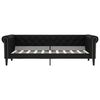 vidaXL Day Bed without Mattress Black 90x190 cm Faux Leather