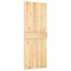 vidaXL Sliding Door with Hardware Set 80x210 cm Solid Wood Pine