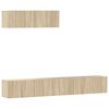 vidaXL 3 Piece TV Cabinet Set Sonoma Oak Engineered Wood