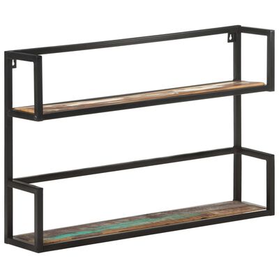 vidaXL Wall Shelf 90x20x60 cm Solid Reclaimed Wood
