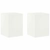 vidaXL Plant Stand 2 pcs White 30 x 30 x 40 cm Steel