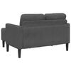 vidaXL 2-Seater Sofa with Chaise L-shaped Dark Grey 125 cm Linen