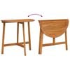 vidaXL Bistro Set with Cushion 3 pcs Oil Natural Solid Acacia Wood