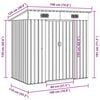 vidaXL Garden Shed Anthracite Steel