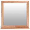 vidaXL Wall Mirror 55x55 cm Solid Wood Walnut