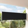vidaXL Patio Retractable Side Awning 100 x 300 cm Black