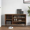 vidaXL Shoe Cabinet Brown Oak 102x36x60 cm Engineered Wood