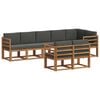 vidaXL Outdoor Sofa Set 8 pcs Natural and Anthracite