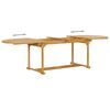 vidaXL 9 Piece Garden Dining Set Solid Teak Wood