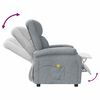 vidaXL Massage Chair Light Grey Fabric