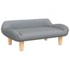 vidaXL Kids Sofa Light Grey 70x40x24 cm Fabric