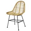 vidaXL Dining Chairs 6 pcs Natural Rattan