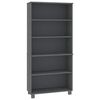 vidaXL Highboard HAMAR Solid Wood Pine Dark Grey