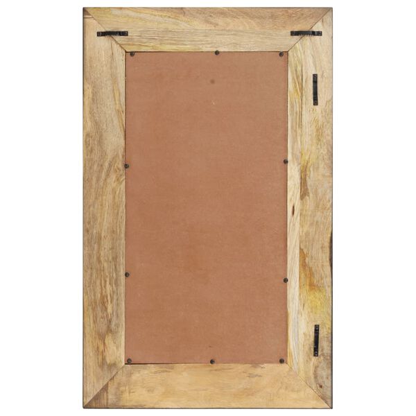 vidaXL Mirror 80x50 cm Solid Mango Wood