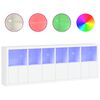 vidaXL Sideboard with LED Lights White 283x37x100 cm
