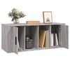 vidaXL TV Cabinet Grey Sonoma 100x35x40 cm Engineered Wood