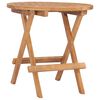 vidaXL Garden Table | Teak | Solid Teak wood | Small | Foldable | Folding Table