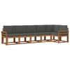 vidaXL Outdoor Sofa Set 6 pcs Natural and Anthracite