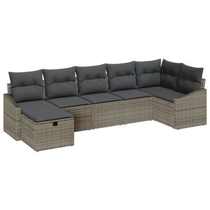 vidaXL Sofa Set 8 pcs Poly Rattan