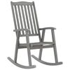 vidaXL Rocking Chair with Cushions Grey Solid Acacia Wood