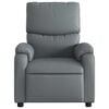 vidaXL Massage Recliner Chair Grey Faux Leather