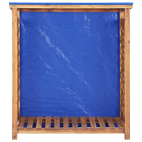 vidaXL Firewood Storage Shed 105x38x115 cm Solid Acacia Wood