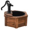 vidaXL Water Fountain with Pump 57x57x53 cm Solid Wood Fir