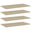 vidaXL Bookshelf Boards 4 pcs Sonoma Oak 80x40x1,5 cm Engineered Wood