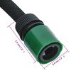 vidaXL Garden Soaker Hose Black 0.6" 50 m Rubber