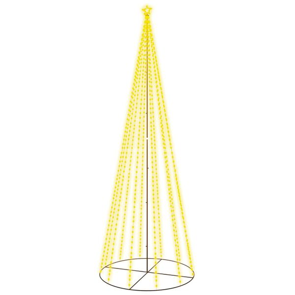 vidaXL Christmas Cone Tree Warm White 732 LEDs 160x500 cm