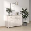 vidaXL Sideboard HAMAR White 113x40x80 cm Solid Wood Pine