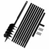 vidaXL Ground Drill with Handle 150 mm with Extension Tube 9 m Steel